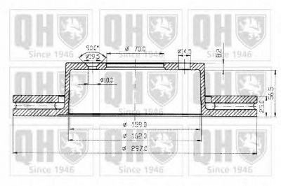 QUINTON HAZELL bdc4804 -  Тормозной диск